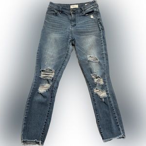 PacSun High Rise Ankle Distressed Jegging